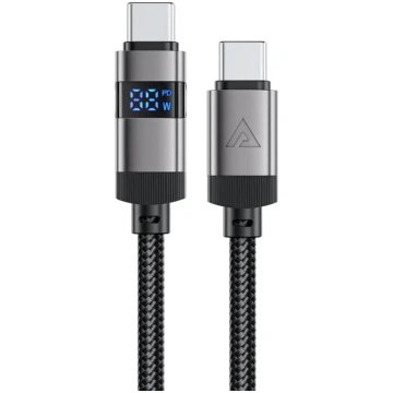 Acefast C15-03 USB-C - USB-C Cable with Display 48