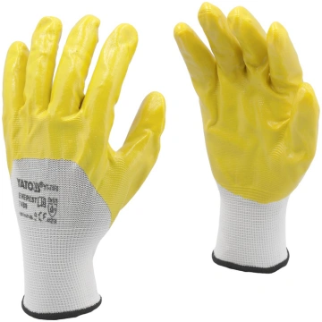 Darba Cimdi Poliest/Nitr. Dzeltenā S.9 YT-7480 YAT