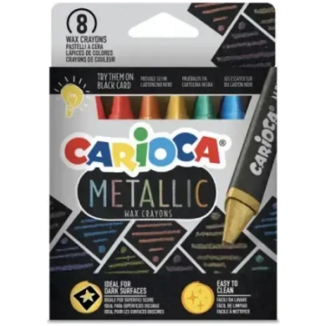 Vaska krītiņi CARIOCA Metallic 8 gab