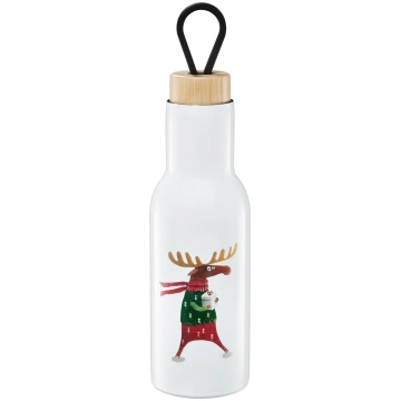 Termopudele Ambition Forest Moose, 0.4 l, balta kr