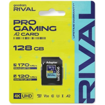GOODRAM Memory card microSD 128GB Rival UHS-I V30 