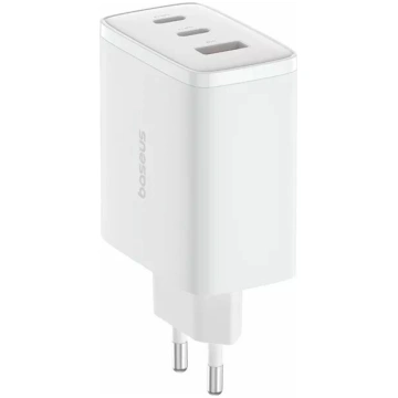 Baseus Cube Pro 3 Ports Ātrā Lādētāja 65W Universā