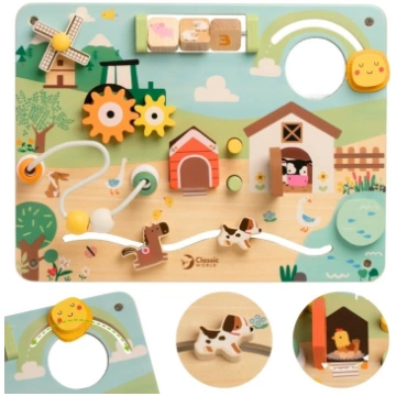 Classic World Wooden Manipulative Activity Board F