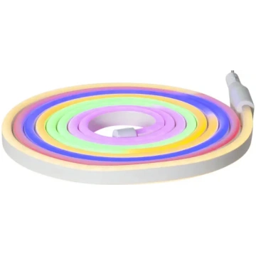 Lampiņu virtene krāsaina 288 LED 8W 300x1,6cm Flat