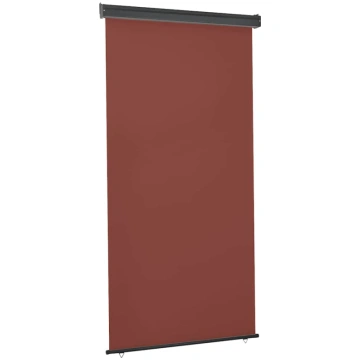 Balkona sānu markīze, brūna, 125x250 cm