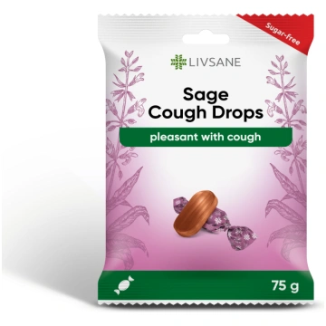 LIVSANE Salvijas ledenes bez cukura 75 g