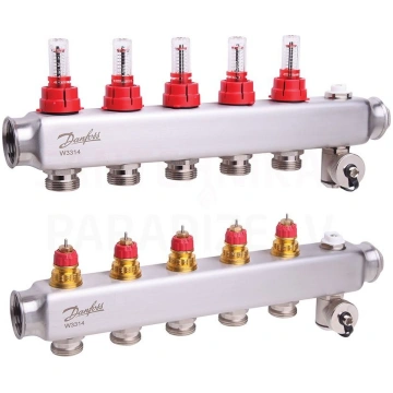 Danfoss SSM- 4F nerūsējošā tērauda grīdas apkures 