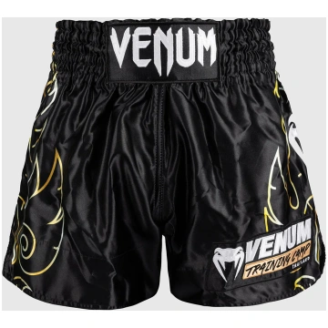 Shorts kick-thai Venum VTC Flames Black-gold