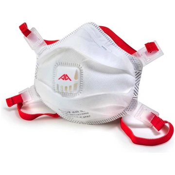 Respirators, ar vārstu Active Gear FFP3, balta krā