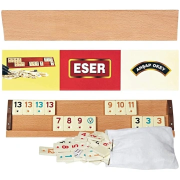 ESER Original Rummy / Okey Ahsap ar melamīna akmeņ