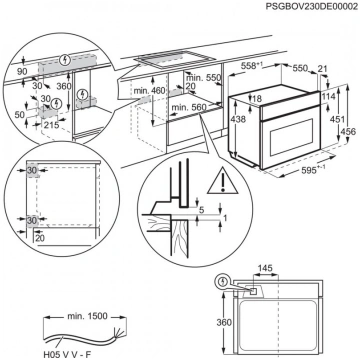 ELECTROLUX LVL8E09Z oven