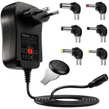 Universāls 30W barošanas bloks 3-12V ar USB un 6 m