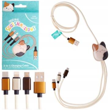 Kabel USB Kaku Squishmallows 3in1 charging cable (