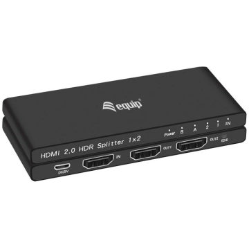 Equip Ultra Slim 2-Port HDMI 2.0 Splitter 332716