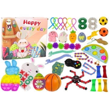 LeanToys Zestaw Zabawek Wielkanocnych Fidget Toys 