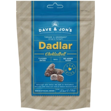 Dave & Jons dadlar Dateles ar garšu -Šokolādes Bum