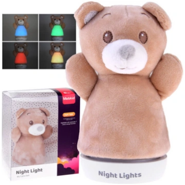 Nakts lampa Plīša lācītis RGB