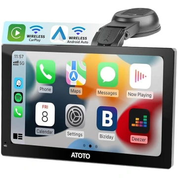 ATOTO P5 9 collu QLED CarPlay displejs Pārnēsājams