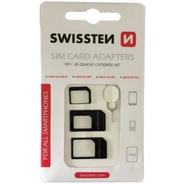 Swissten SIM Kartes Adapteru Komlekts + Adatiņa Sl