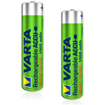 Uzlādējamās baterijas Varta, AAA, 1000 mAh, 2 gab