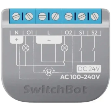 SwitchBot Relay Switch 2PM viedais divu kanālu slē