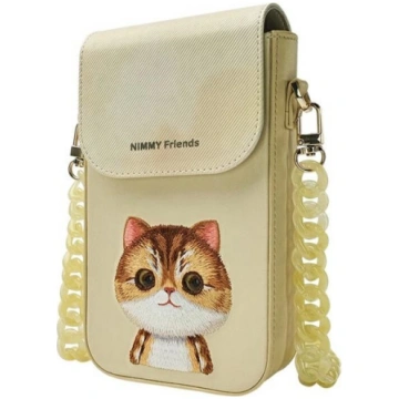 Nimmy Big-Eyed Pet 2.0 Cat Khaki Phone Bag N-XDY-S