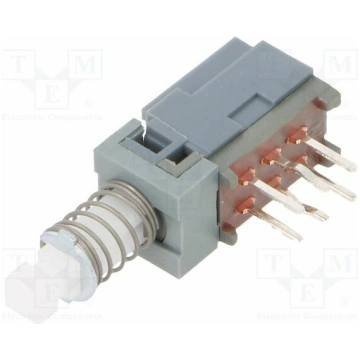 Switch: push-button; Pos: 2; DPDT; 0.1A/30VDC; ON-