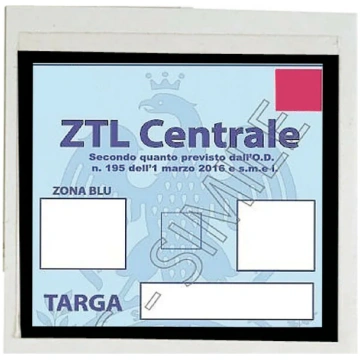 65357 - Basic, porta certificato adesivo Lampa