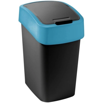 Atkritumu spainis Flip Bin 9L melns/zils Curver
