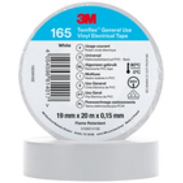 3M Temflex™ 165 Vinila elektriskā lente 19mm x 20m