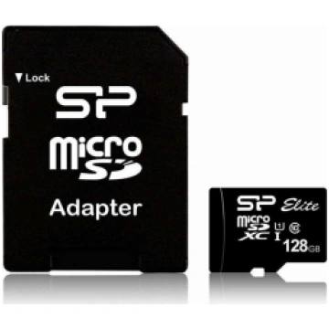 SiliconPower Elite 128GB MicroSDXC + Adapter (SP12