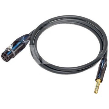 L-2T2S microphone cable 6,0mm, XLR (F) / JACK TRS