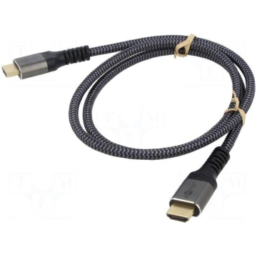 Cable | HDMI plug,both sides | PVC | textile | 4K,