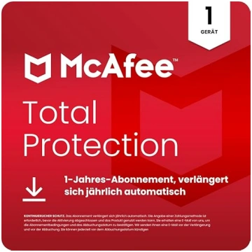 McAfee Total Protection 2023 | 1 ierīce | Antivīru