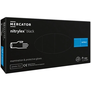 Mercator Medical Nitrylex® BLACK - Nitrila cimdi b