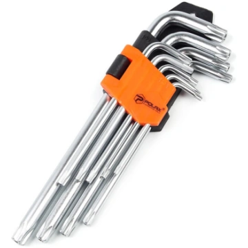 Zvaigznīšu atslēgu komplekts TORX., 9gab T10-T50,