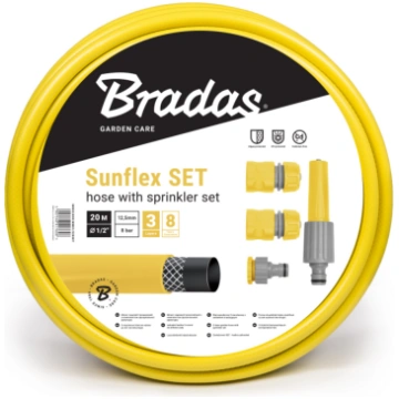 Laistīšanas šļūtene Bradas Sunflex, 20 m