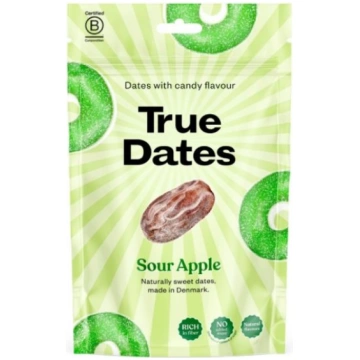 TRUE DATES dateles Sour Apple, 100g GKR TRADE