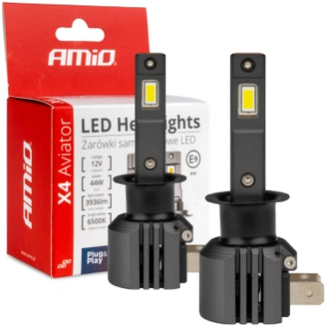 LED Headlights X4-series AVIATOR H1 6500K max 44W 