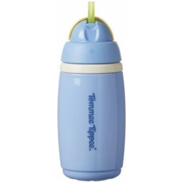 Pudele Tommee Tippee Insulated Straw, pelēka, 12 m