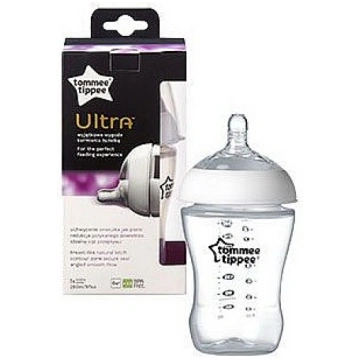 TOMMEE TIPPEE ULTRA pudelīte 260ml ar silikona knu