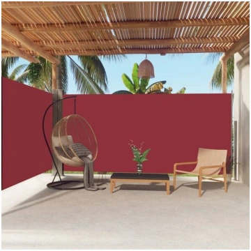 vidaXL izvelkams sānu aizslietnis, sarkans, 180x60