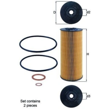 Eļļas filtrs MAHLE OX 137D1/S