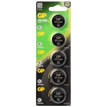 GP baterija CR2450, LITHIUM 3V, 5 gab