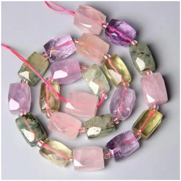 Natürliche facettierte Amethyste Citrine gemischte