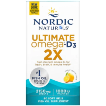 Ultimate Omega 2X with Vitamin D3 Nordic Naturals 