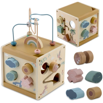 Nukido koka sensorais kubs NK-861 - wooden toys, s