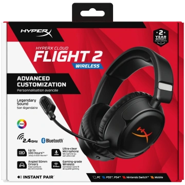Bezvadu spēļu austiņas KINGSTON HyperX Cloud Fligh