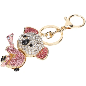 Atslēgu piekariņš Koala Bear sakausējums Rhineston