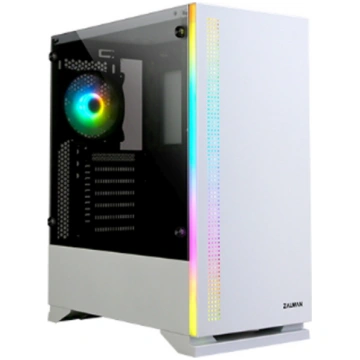 ZALMAN S5 WHITE ATX Mid Tower PC Case RGB fan T ( 